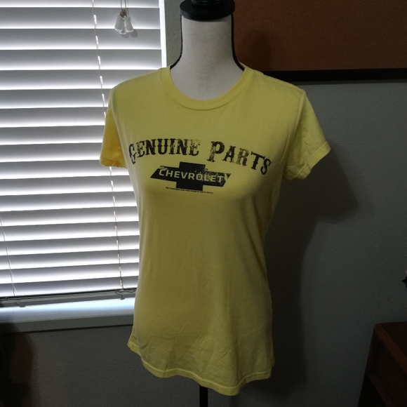 t.n.t. Tops - 🆕 Yellow Chevy Genuine Parts t-shirt